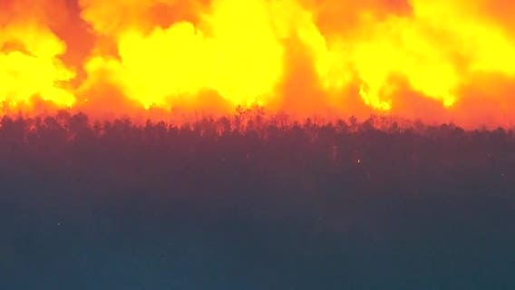 NJ wildfire burns over 13K acres; expected to grow before it's contained