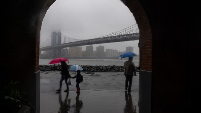 NJ tornado warning; NYC braced for soggy week