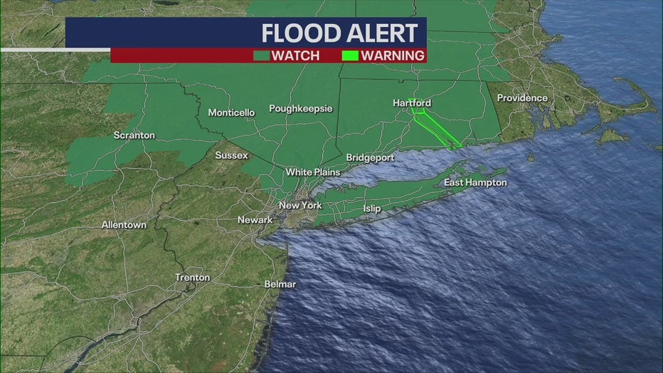 NYC heavy rain triggers TriState area flood watch l LIVE weather cams