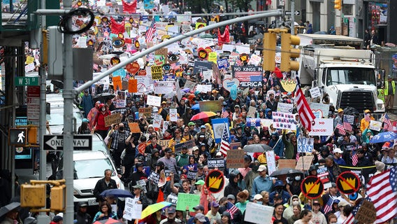 Thousands join 'No Kings' anti-Trump protests in NYC