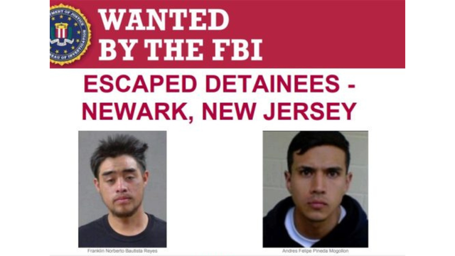 Two ICE detainees still at large after escape from Newark facility