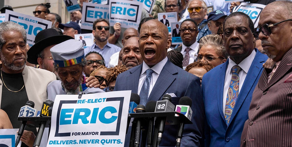 Mayor Eric Adams kicks off campaign for reelection