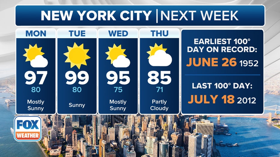 New York City forecast. (FOX Weather)