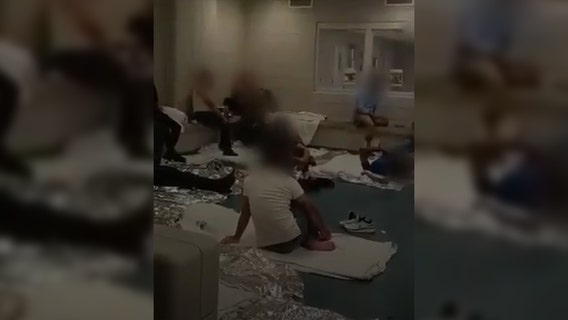 Video: Conditions inside migrant holding cell in NYC high-rise; DHS denies overcrowding