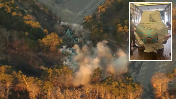 Piece of iconic Six Flags' Kingda Ka roller coaster finds new home