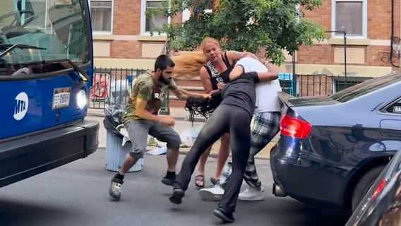 Queens parking wars erupt in street fight caught on video: 'It would be these 2'