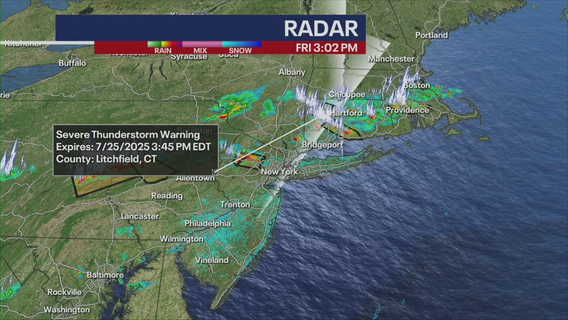 Severe thunderstorm warning issued in NYC area: Timeline