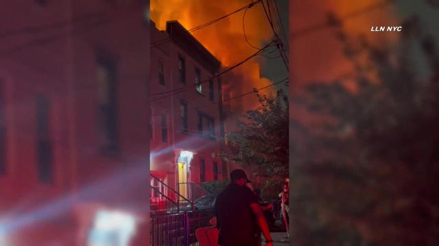 6 firefighters injured after Jersey City fire spreads to several buildings