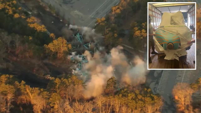 Piece of iconic Six Flags' Kingda Ka roller coaster finds new home