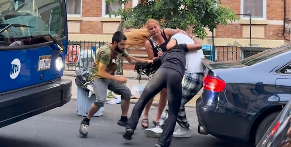 Queens parking wars erupt in street fight caught on video: 'It would be these 2'