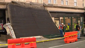 Trains resume Brooklyn subway station stop after massive marquee collapse