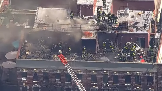 UES building fire: Resident heard apparent blast before seeing smoke