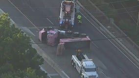 NJ Route 3 delays after dump truck overturns: LIVE traffic map