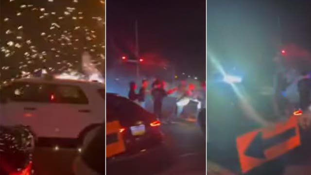Over 100 vehicles takeover NJ streets as fireworks shot at police vehicles: officials