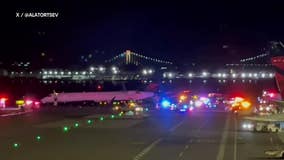 2 planes collide while taxiing at LaGuardia Airport; flight attendant injured