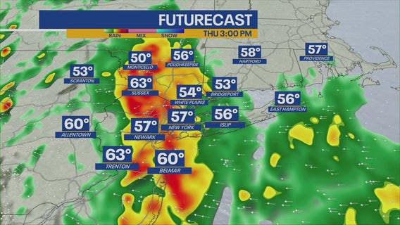 NYC weather: Heavy rain, storms, flooding threaten Thursday's evening commute l Forecast