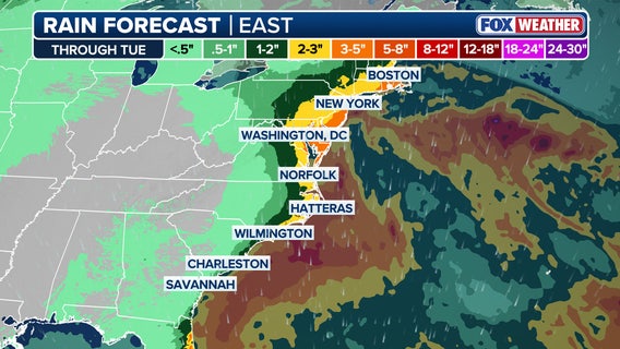 Nor’easter forecast: 50 mph winds, several inches of rain could hit NYC area this weekend