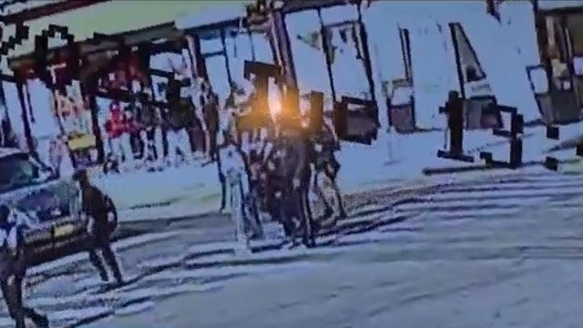 Teen shot during apparent brawl outside gas station in Queens, police say