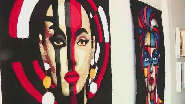 From tech to tufting: How a local artist is turning mental health into visual healing