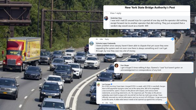 NY drivers report E-ZPass error charging them extra