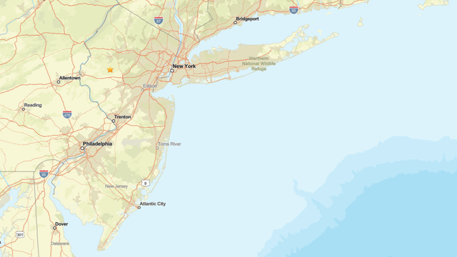 Small earthquake reported in New Jersey