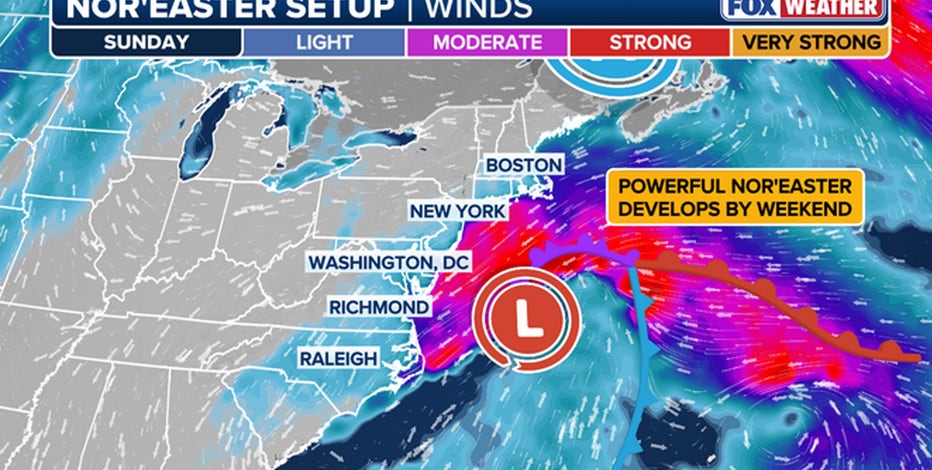 Weekend Nor’easter: NJ declares state of emergency; 60 mph winds could slam NYC, Long Island
