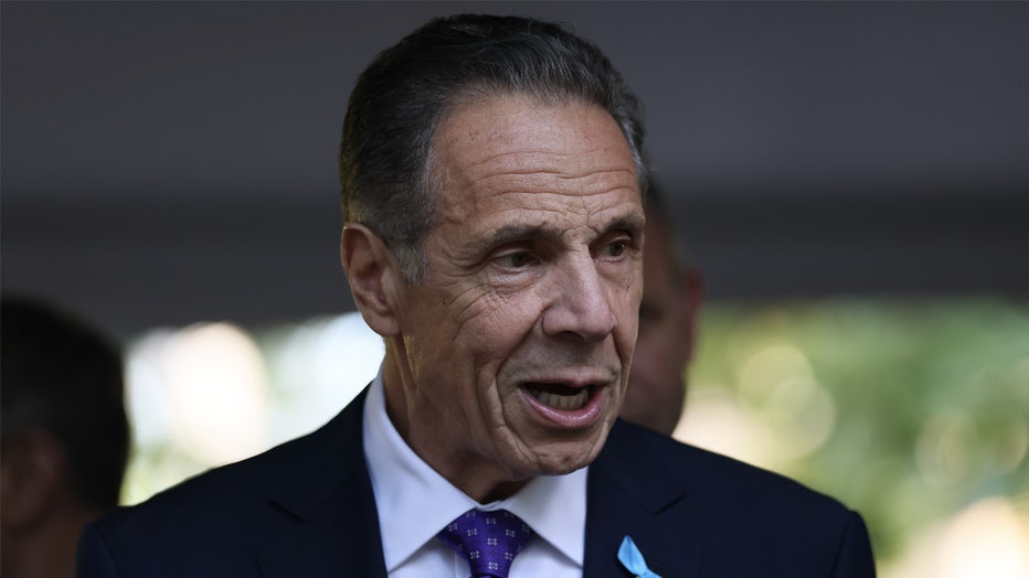 NEW YORK, NEW YORK - SEPTEMBER 11: New York mayoral candidate, former Gov. Andrew Cuomo attends the annual 9/11 Commemoration Ceremony at the National 9/11 Memorial and Museum on September 11, 2025 in New York City. Government officials joined family, friends, and first responders as they gathered at Ground Zero, honoring the lives of the victims on the 24th anniversary of the terror attacks of September 11, 2001, at the World Trade Center. (Photo by Michael M. Santiago/Getty Images)