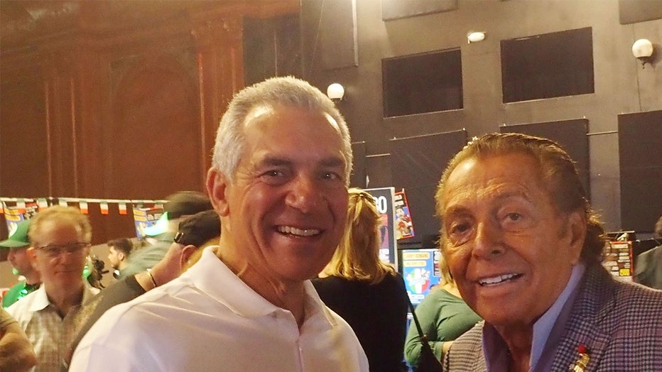 RUTHERFORD, NEW JERSEY - MAY 10: Jack Ciattarelli and Gianni Russo attend 2025 Paisan Con at The Williams Center on May 10, 2025 in Rutherford, New Jersey. (Photo by Bobby Bank/Getty Images)