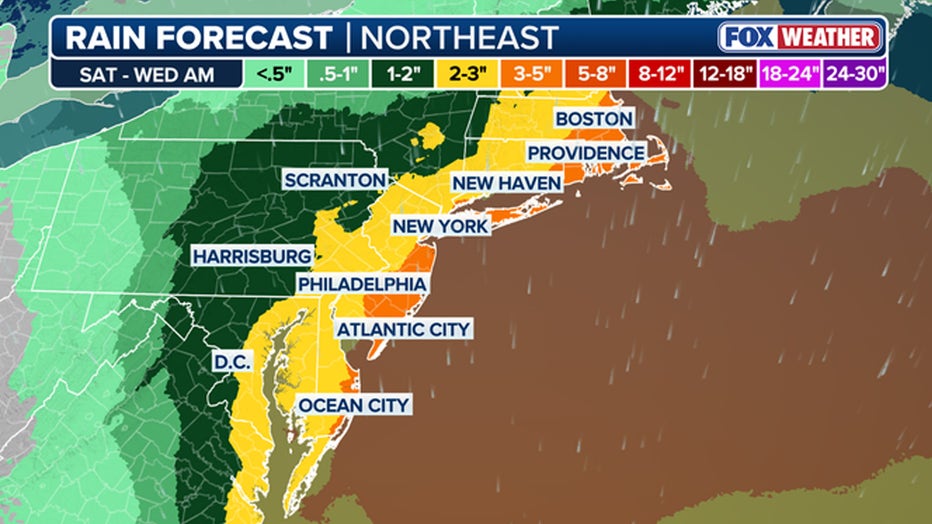 Northeast Rainfall Forecast