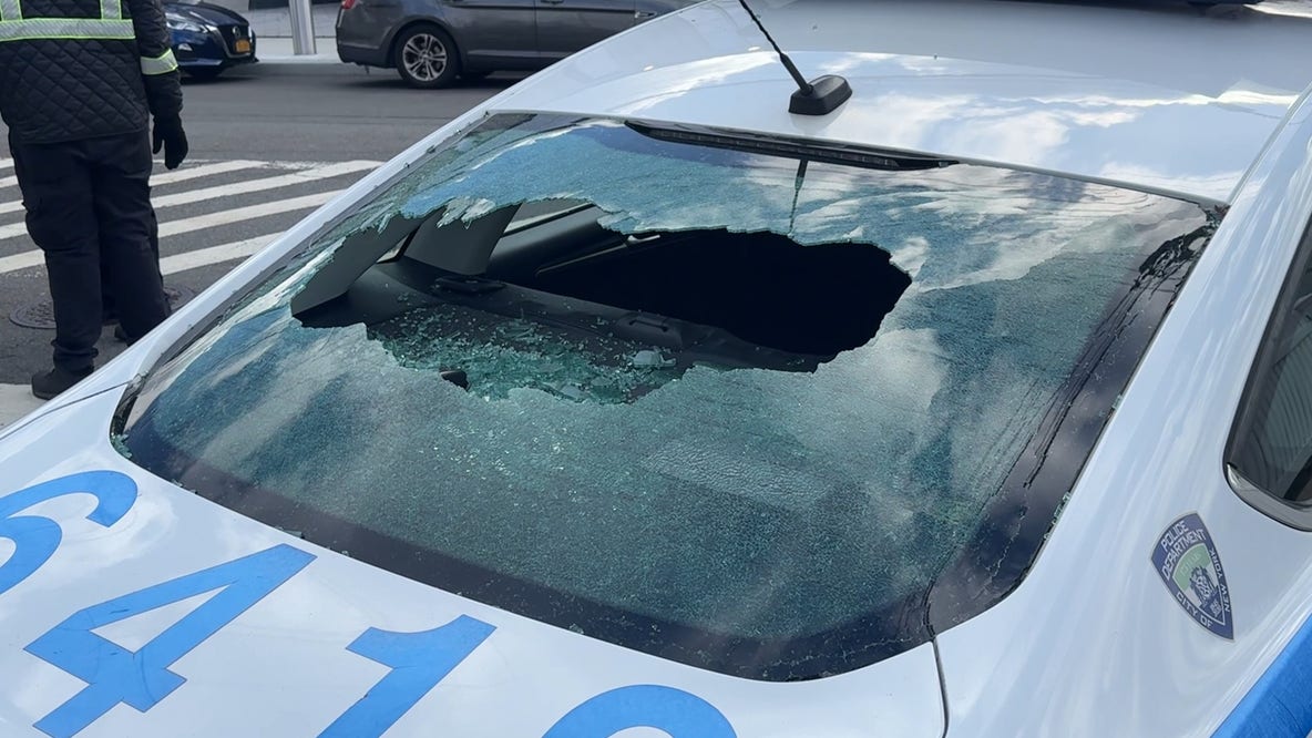 Person of interest arrested in connection to vandalized NYPD vehicles