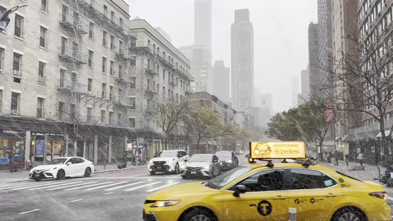 New York City sees first snow of the season after cold November air moves in
