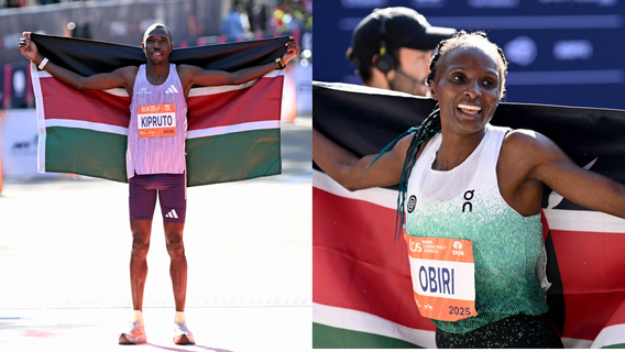 Hellen Obiri sets course record, Benson Kipruto wins men’s title at NYC Marathon