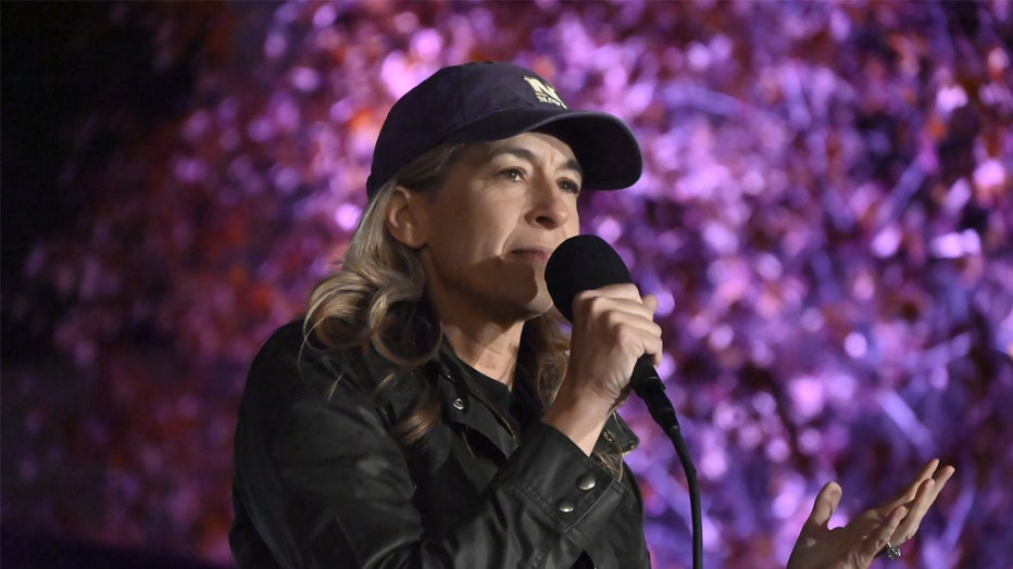 NEW JERSEY, UNITED STATES - NOVEMBER 03: New Jersey Democratic gubernatorial candidate for Governor Mikie Sherrill speaks at an Election Eve Get Out The Vote Rally in Montclair, New Jersey, United States on November 3, 2025. (Photo by Kyle Mazza/Anadolu via Getty Images)
