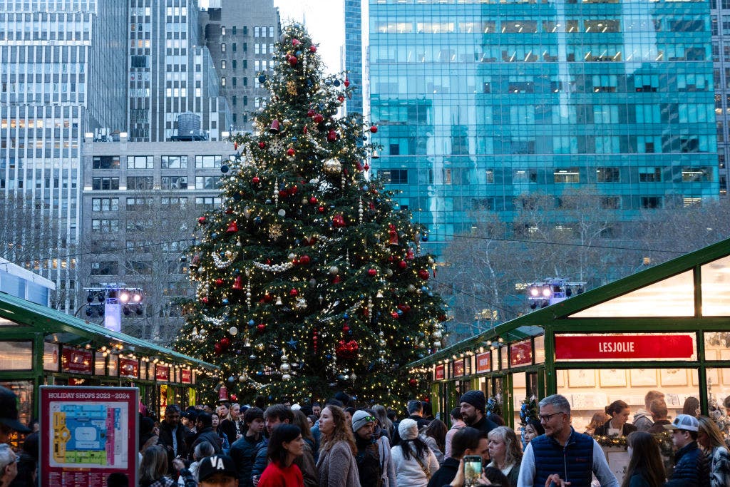 Bryant Park tree lighting today features food and ice skating fun