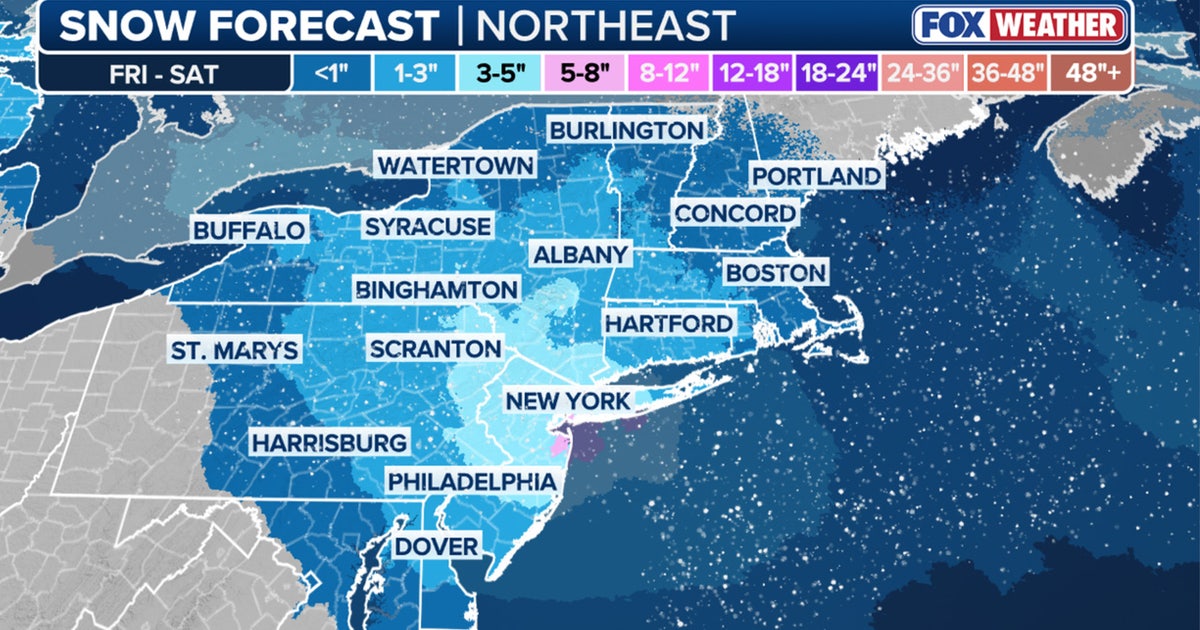 How much will it snow this weekend in NYC, NJ? First look at predicted ...