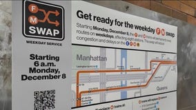 F and M trains swap routes starting Monday: What you need to know