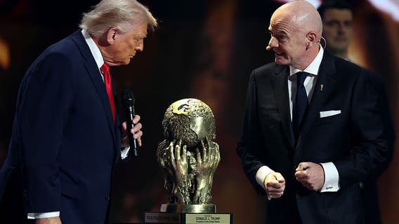 US President Donald Trump receives inaugural FIFA Peace Prize at World Cup Final Draw
