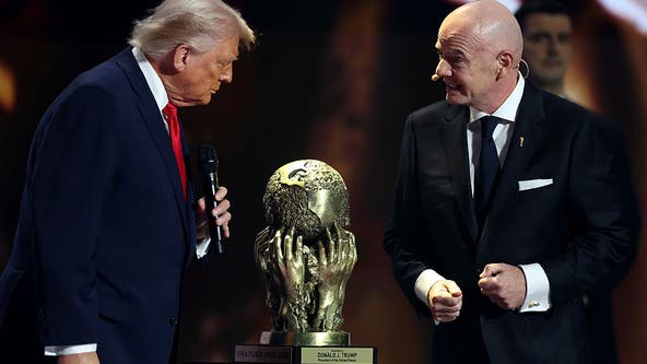 US President Donald Trump receives inaugural FIFA Peace Prize at World Cup Final Draw