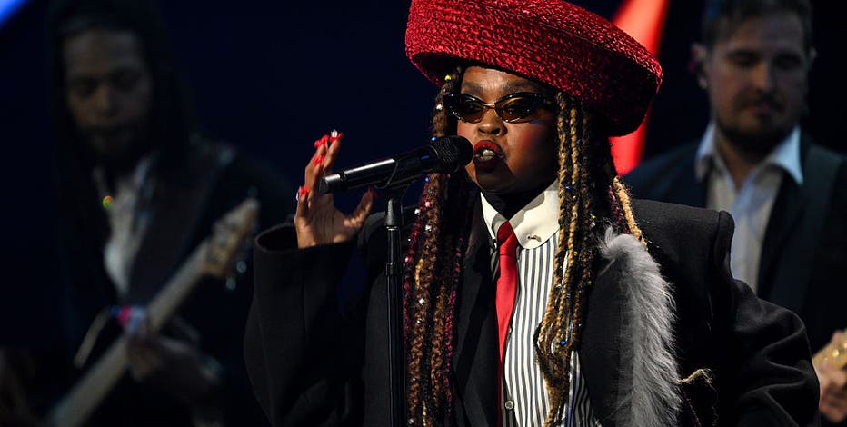 Lauryn Hill at World Cup Draw today | FOX 5 New York