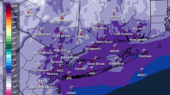 Frigid temps continue for NYC this week; chances for snow decrease