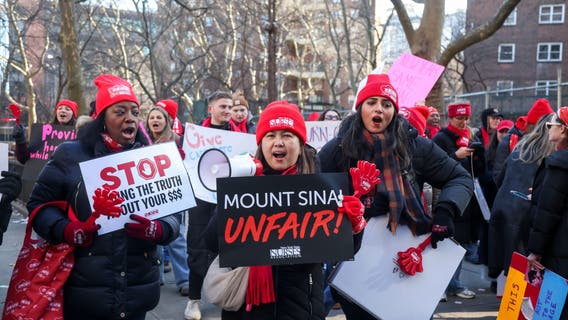 Mount Sinai fired 3 nurses for 'interfering with patient safety' week before strike