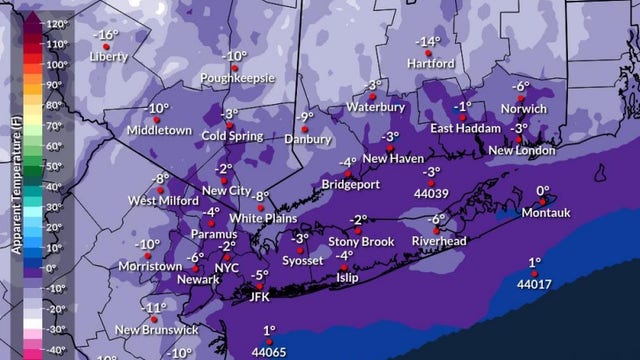 Frigid temps continue for NYC this week; chances for snow decrease