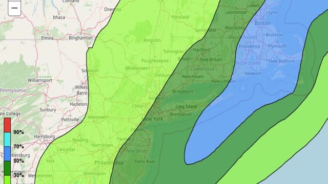 Parts of Long Island could see at least 3 inches of snow this weekend