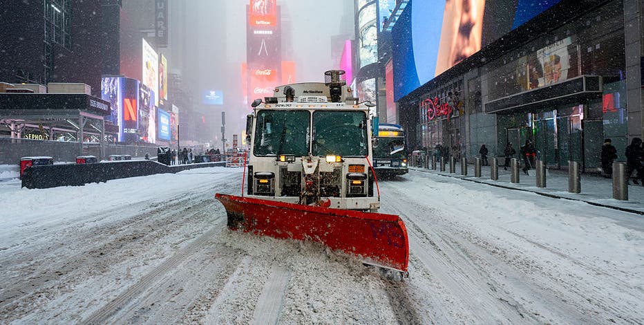 Track snow plows across NYC after weekend storm