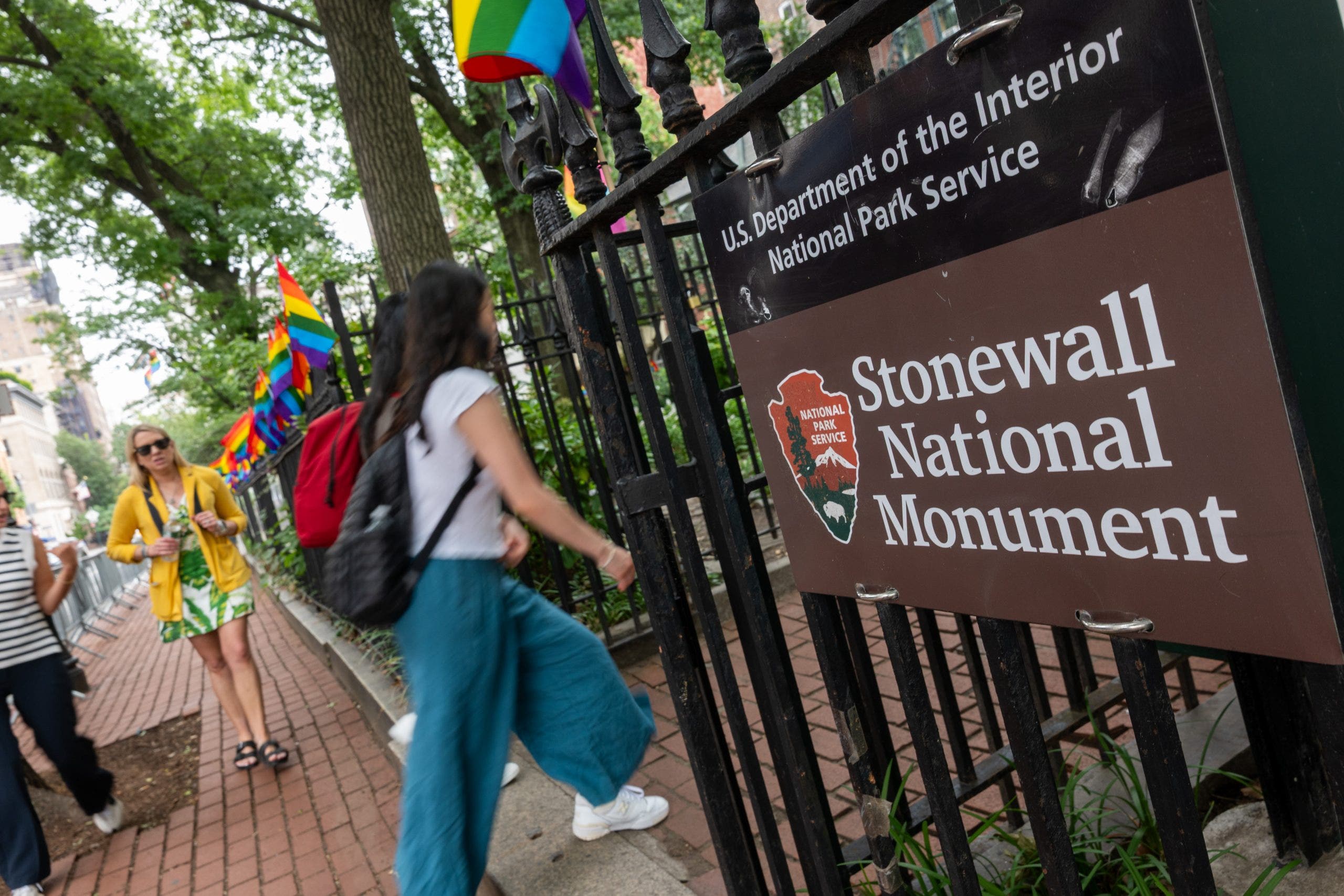 Trump admin removes pride flag from Stonewall Monument