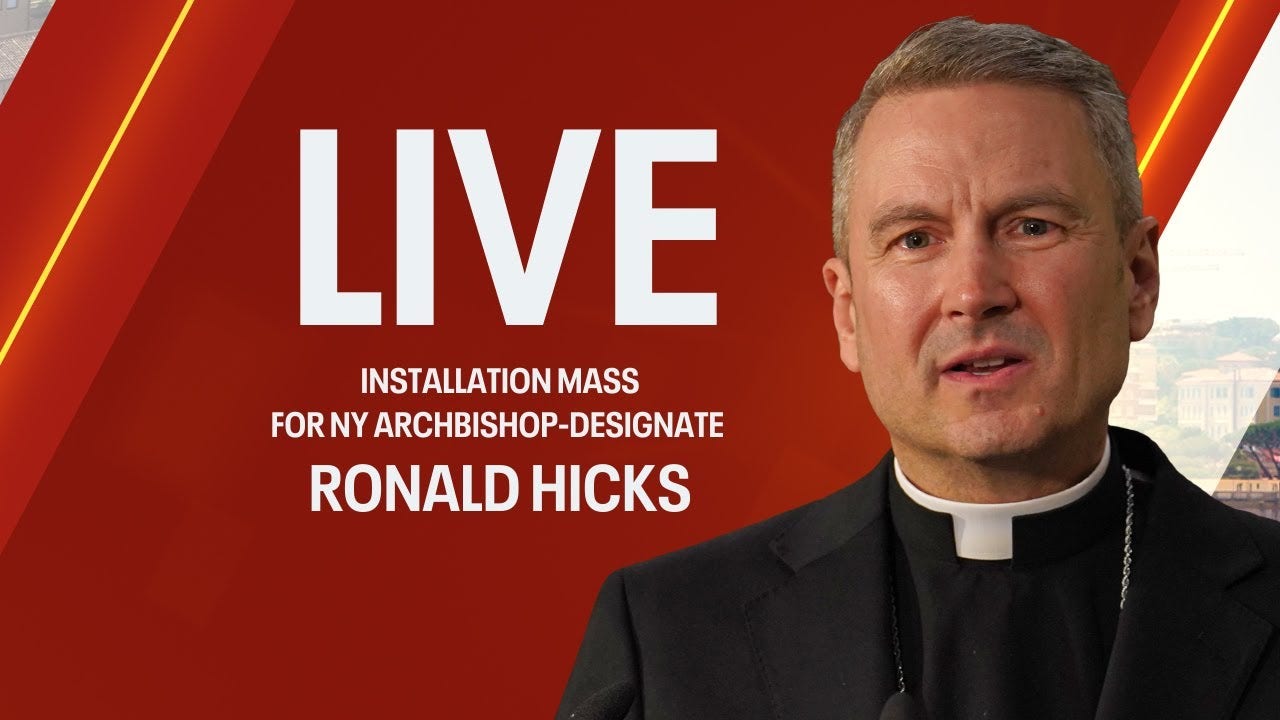 The installation of Archbishop-designate Ronald Hicks: How to watch