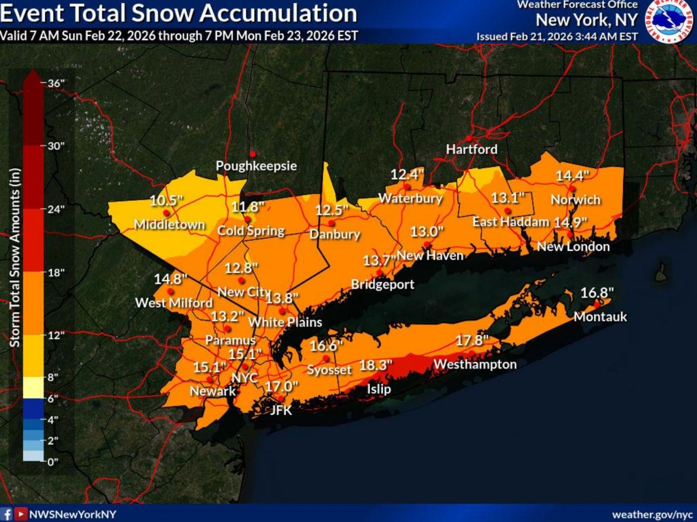 Blizzard warning issued for NYC; parts of NY, NJ could see 15+ inches of snow l LIVE