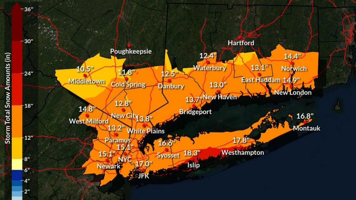 Blizzard warning issued for NYC; parts of NY, NJ could see 15+ inches of snow l LIVE