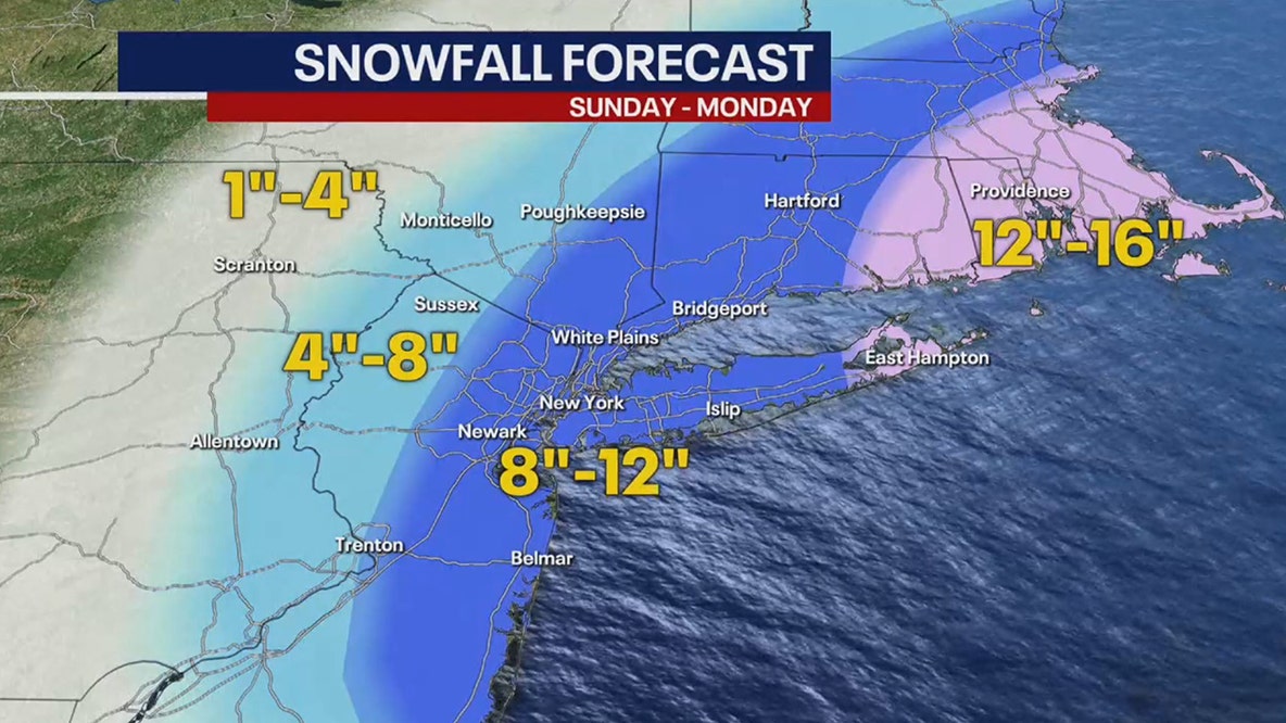 NYC, NJ could see 12+ inches of snow, potential blizzard conditions this weekend