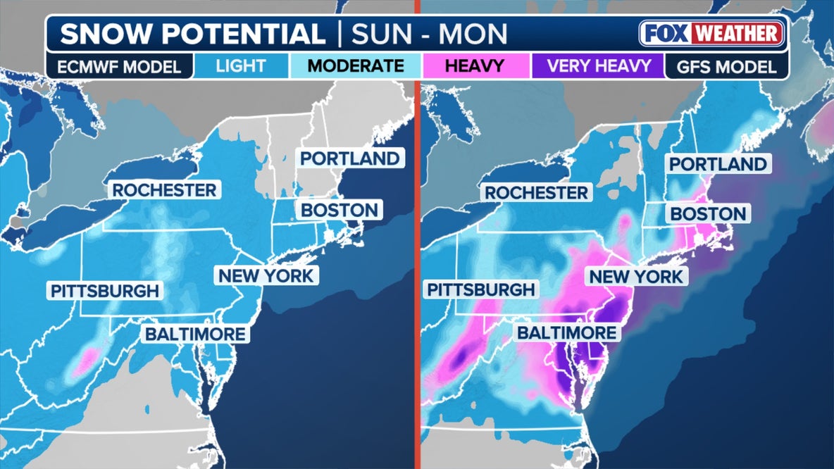 Nor'easter or nothing: Explaining the scenarios for potential major weekend NYC snowstorm
